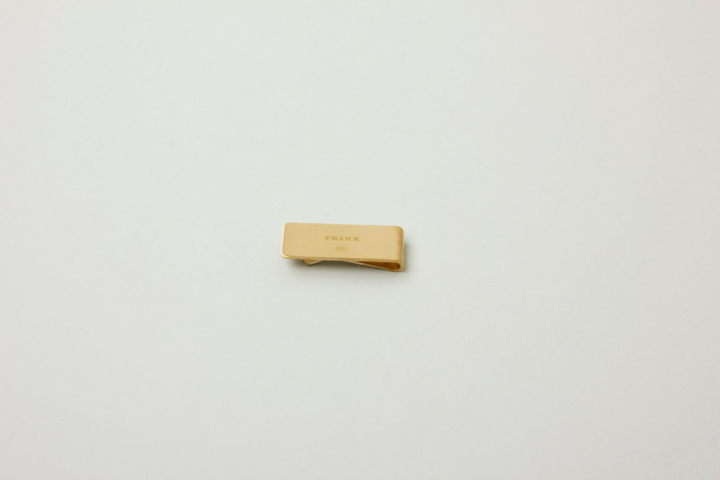 Brass Money Clip - Think