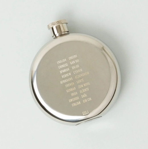 Stainless Steel Hip Flask - Cheers