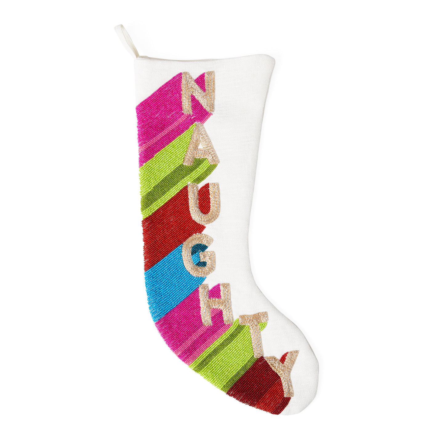 Naughty Embellished Stocking